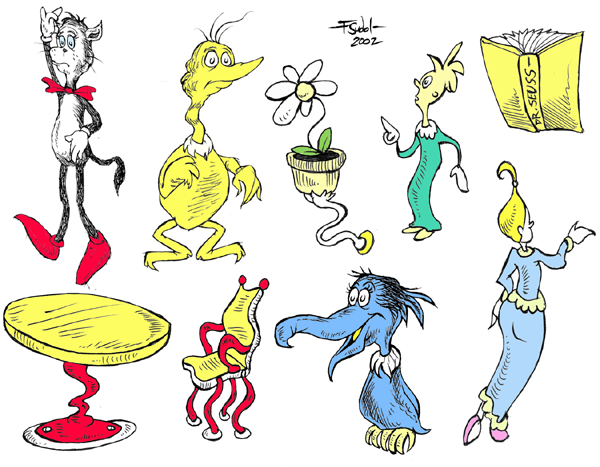 Dr. Seuss's Characters with Blue Hair - wide 6