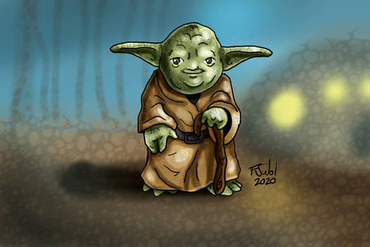 How to Draw Yoda In Real Time by Artist FSudol