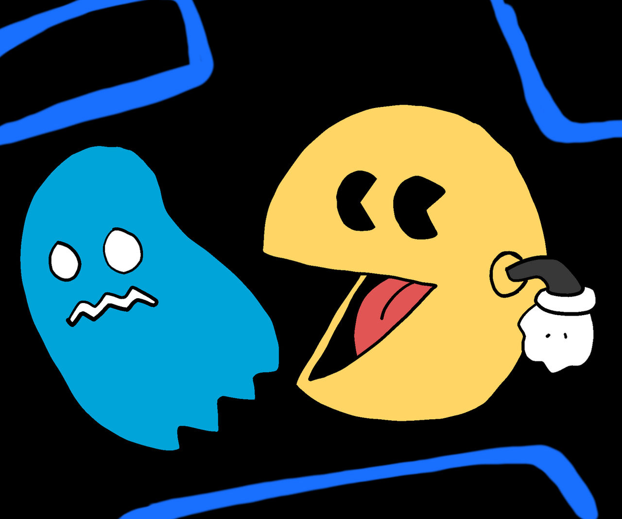 Pac Man Rage Deviantart Pac-Man Fan Art drawing Jan 2021 by FSudol on DeviantArt