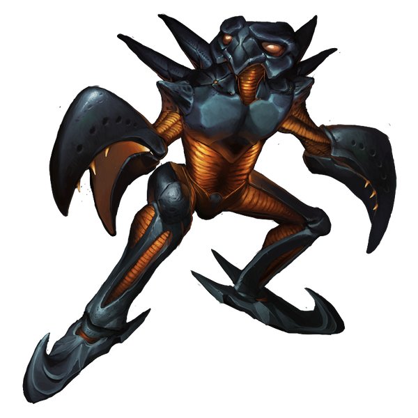 Zebesian Sprites Black Zebesian by yedi on DeviantArt