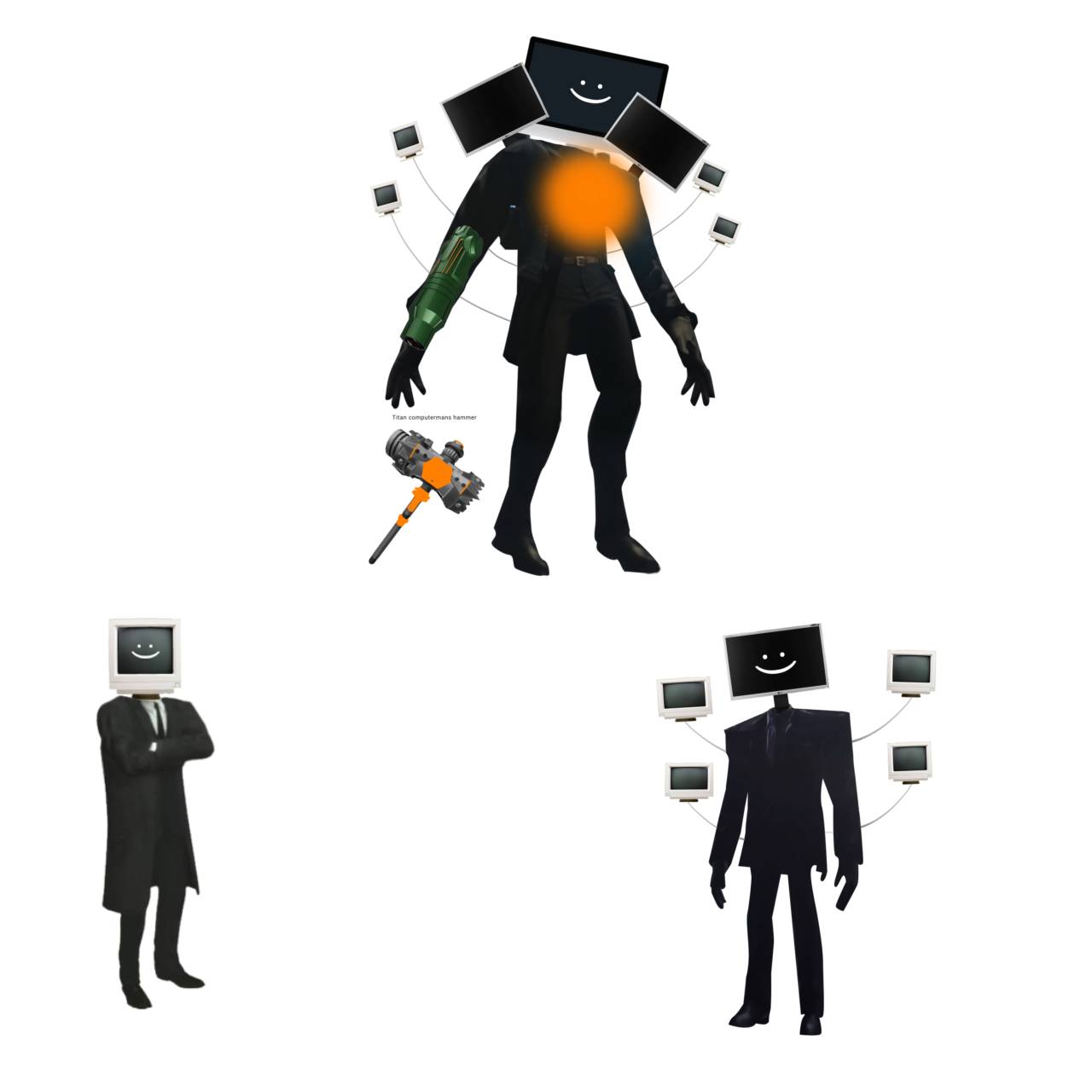 Computer. Man Fg Skibidi Toilet New character Computerman by Taliban12a on DeviantArt