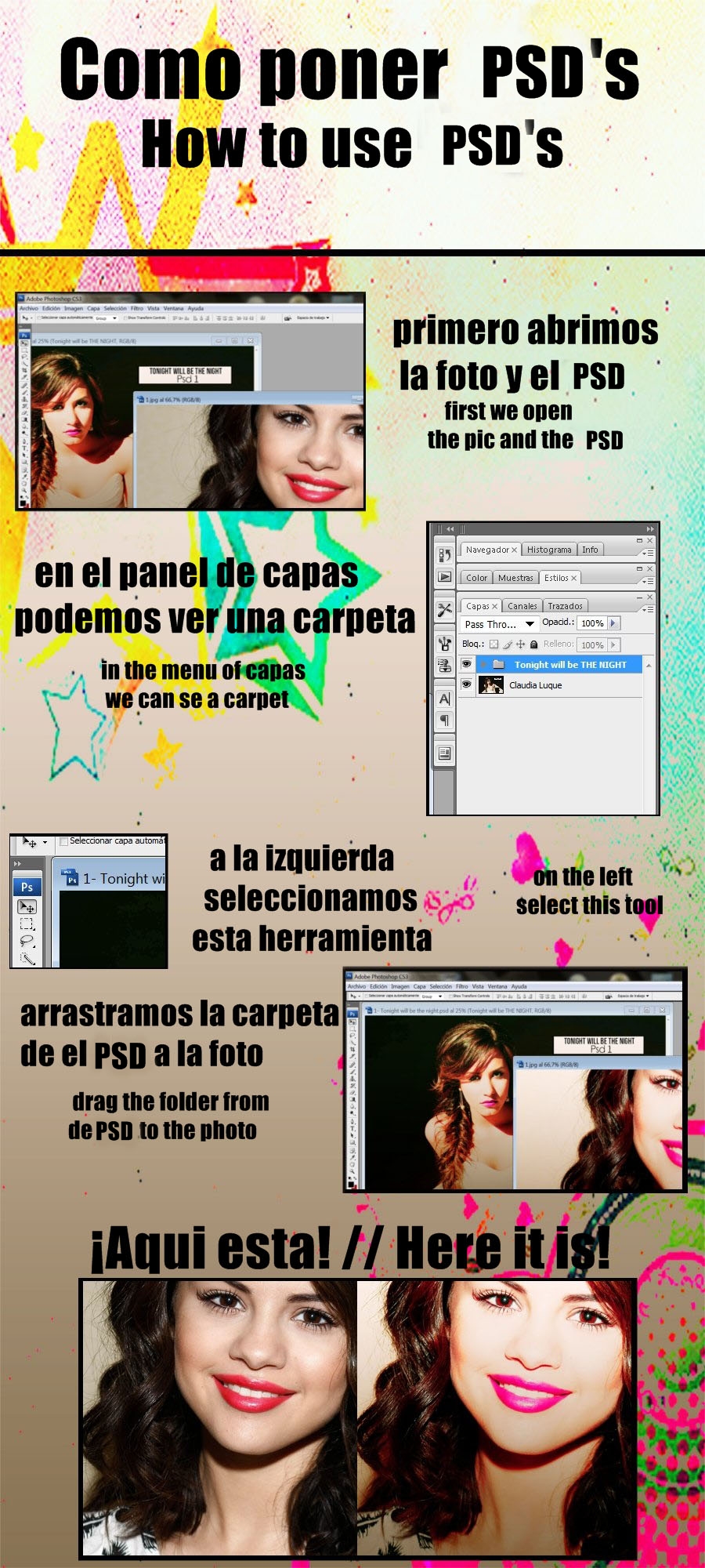 'Poner PSD's'+How to use PSD's TUTORIAL