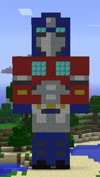 Optimus prime pixel art