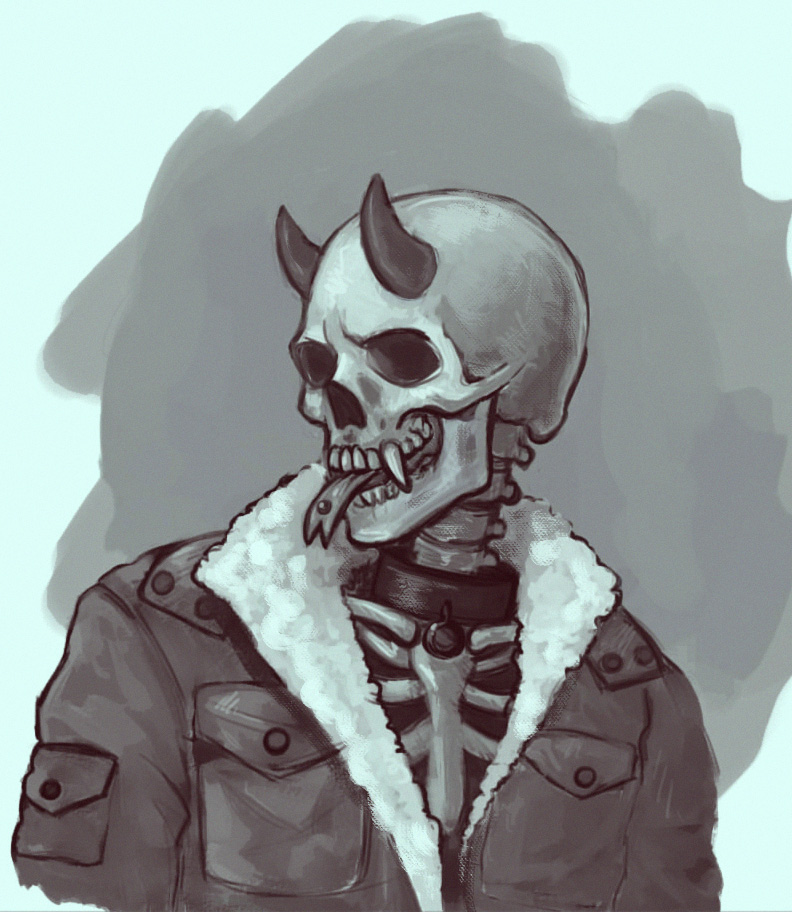 skeleton dude by Fjording on DeviantArt