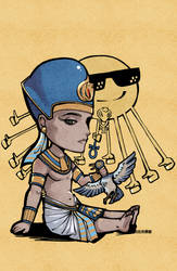 Chibi pharaoh Akhenaten