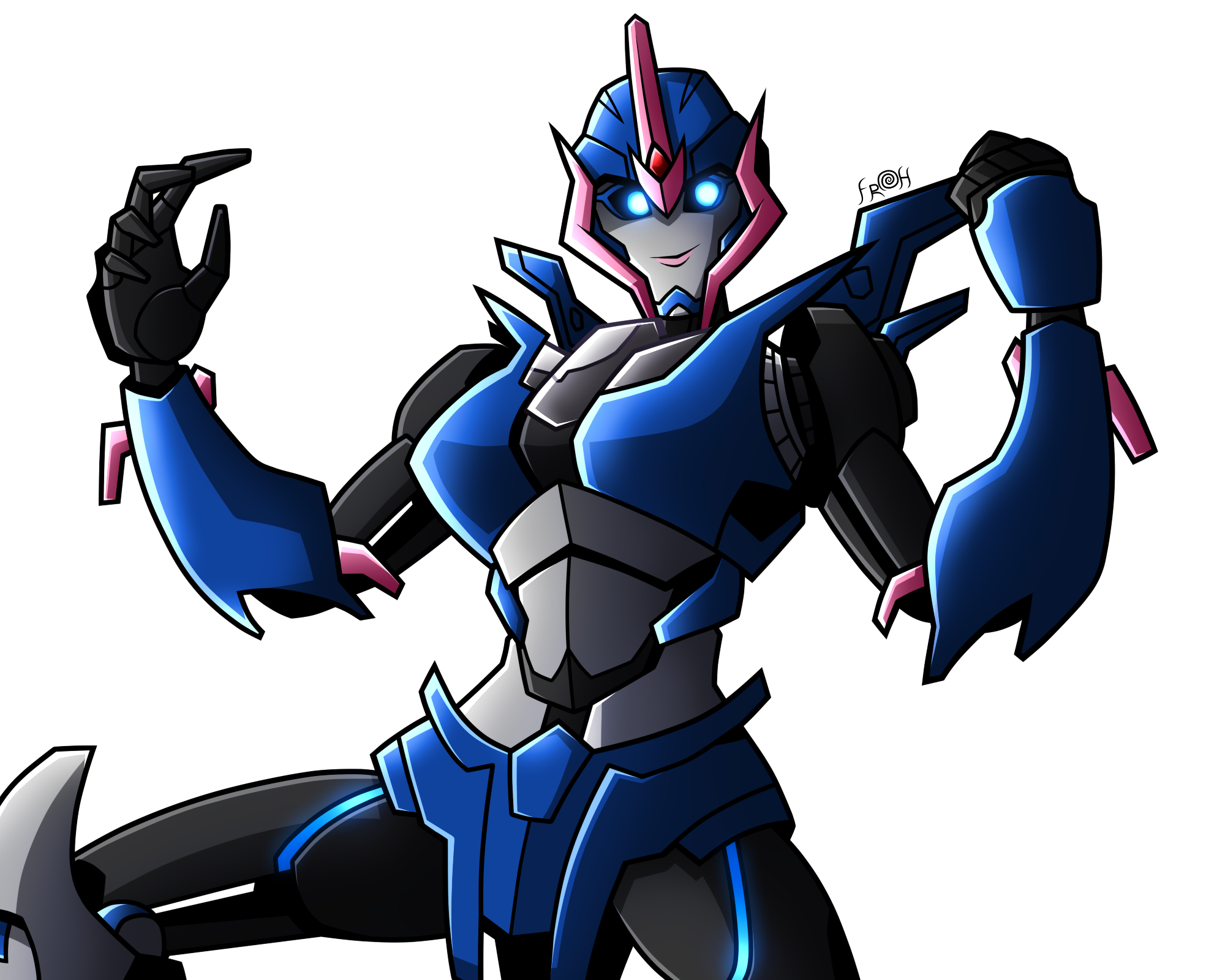 Transformers Prime Arcee render by The5NewKnights on DeviantArt
