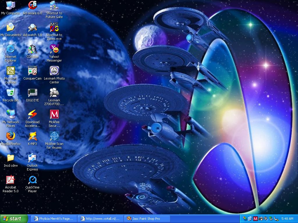 My Star Trek desktop