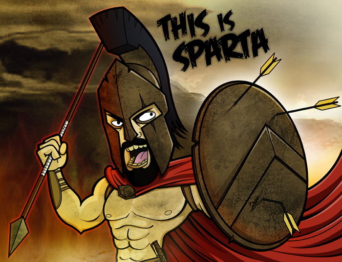 ps: THIS IS SPARTA by Shippou81 on DeviantArt