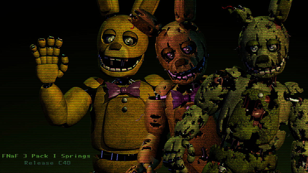 Spring Checka Fnaf FNaF 3 Pack I Springs Release I (C4D/FNaF) by xGrumi on DeviantArt