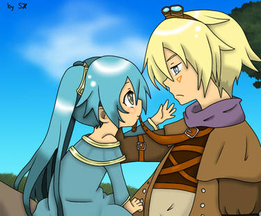 Little Sona and Ezreal x3