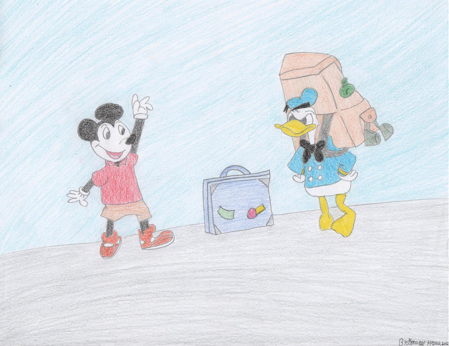 Mickey Mouse and Donald Duck by DisneyPrincessNeeNee