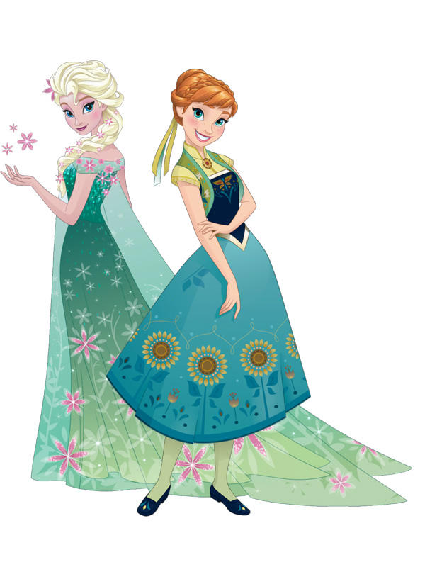 Anna And Elsa Frozen Fever Render by PrincessAmulet16 on DeviantArt