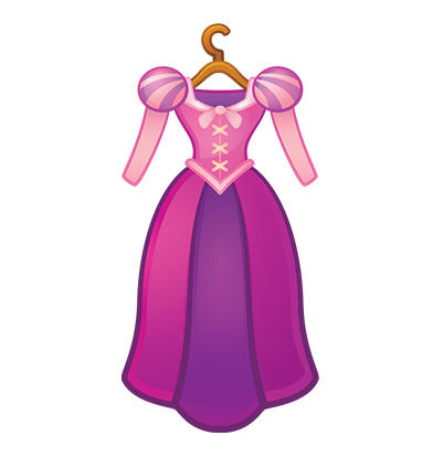 purple dress emoji Woman in purple dress emoji