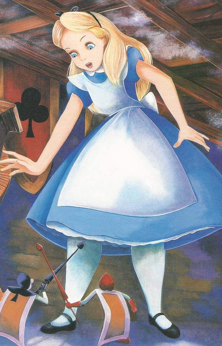 Алиса в чудес слушать по главам. Уолт Дисней Алиса в стране чудес 1951. Алиса Дисней 1951. Алиса в стране чудес большая. Алиса в стране чудес растет.