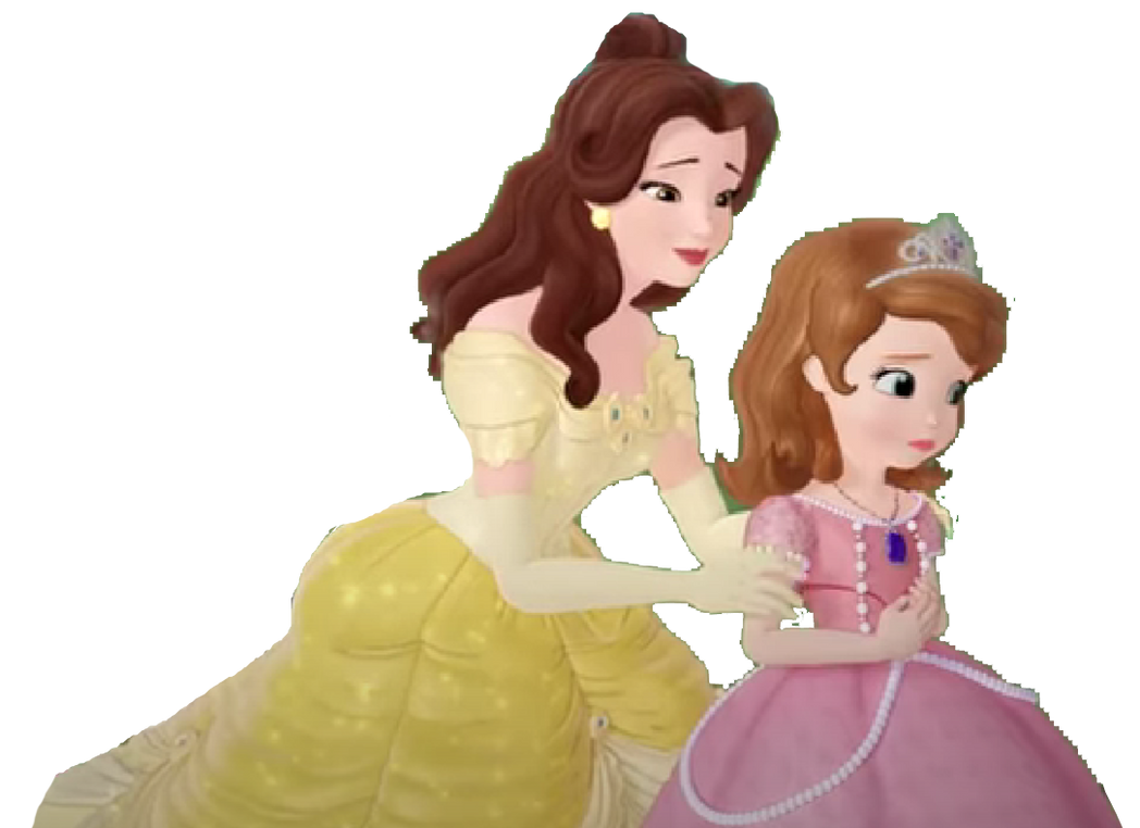 Princess Besti Vector Sofia And Her Disney Princess Friend Belle by PrincessAmulet16 ...