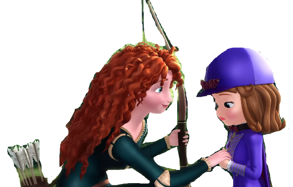 Vector Sofia And Her Disney Princess Friend Merida by PrincessAmulet16 ...