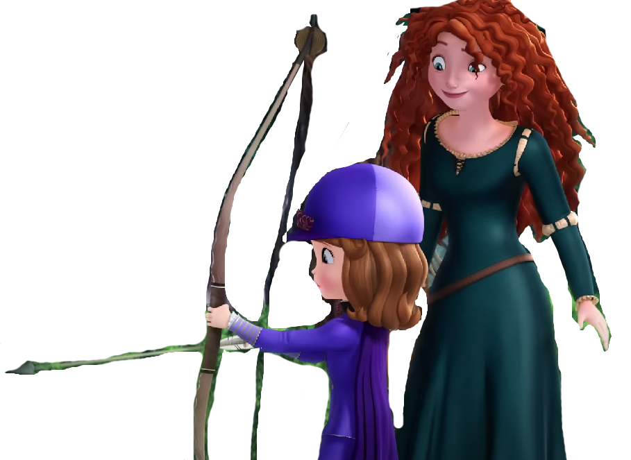 Vector Sofia And Her Disney Princess Friend Merida by PrincessAmulet16 ...