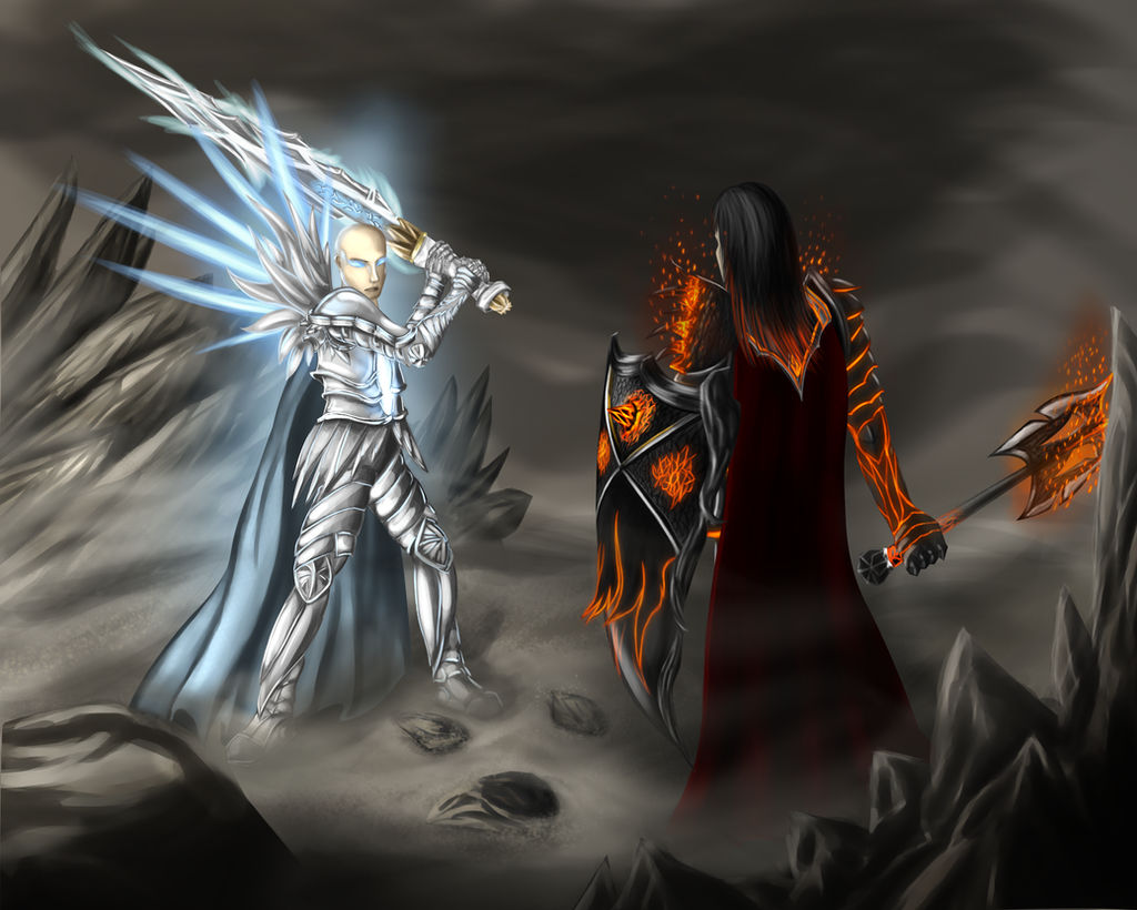 Fighting Evil Graphics Good vs. Evil Fight by Steblu on DeviantArt