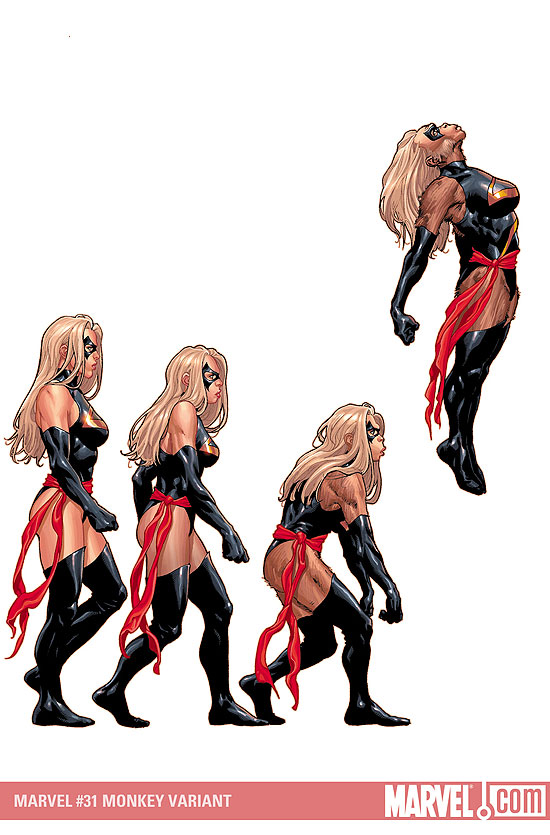 Ms. Marvel 31 Monkey Var. Col.