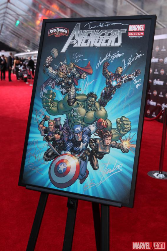 Custom Designed Avengers Movie Poster Auction