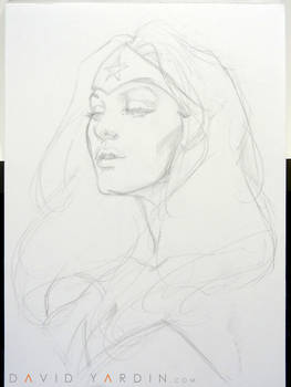 Wonder Woman Watercolour Step 1