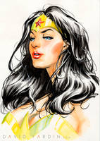 Wonder Woman Watercolour Painting