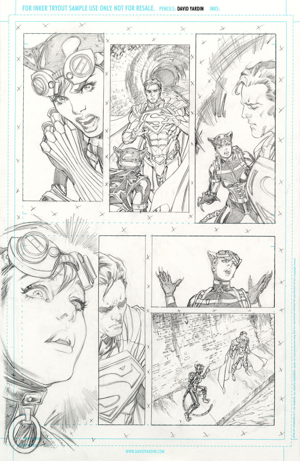 Hi-Res Pencils for inkers Injustice 17 page 7