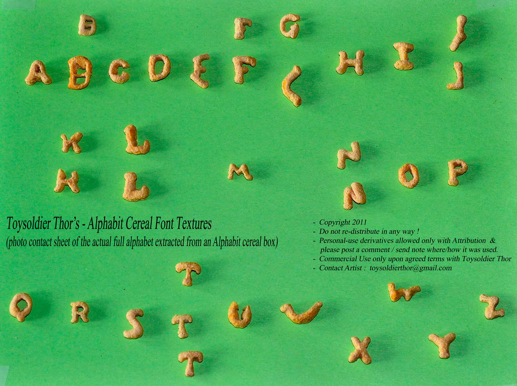 Alphabits Cereal Font by ToysoldierThor on DeviantArt