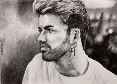 George Michael (circa 1988) by dtomasowa on DeviantArt