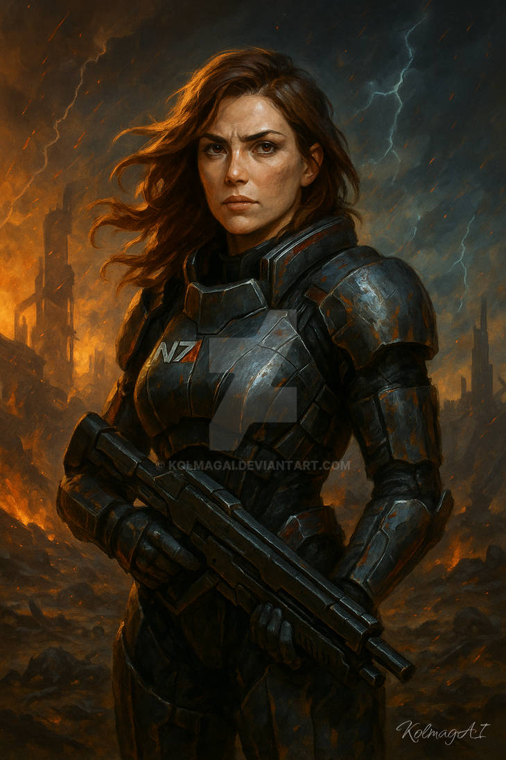 Female Commander Shepard by kolmagAI on DeviantArt