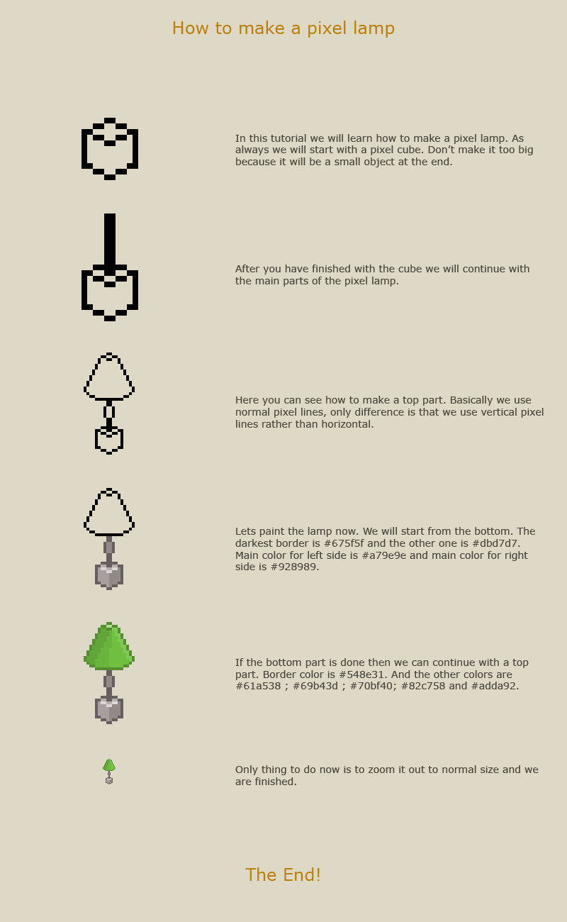 How to make a pixel lamp