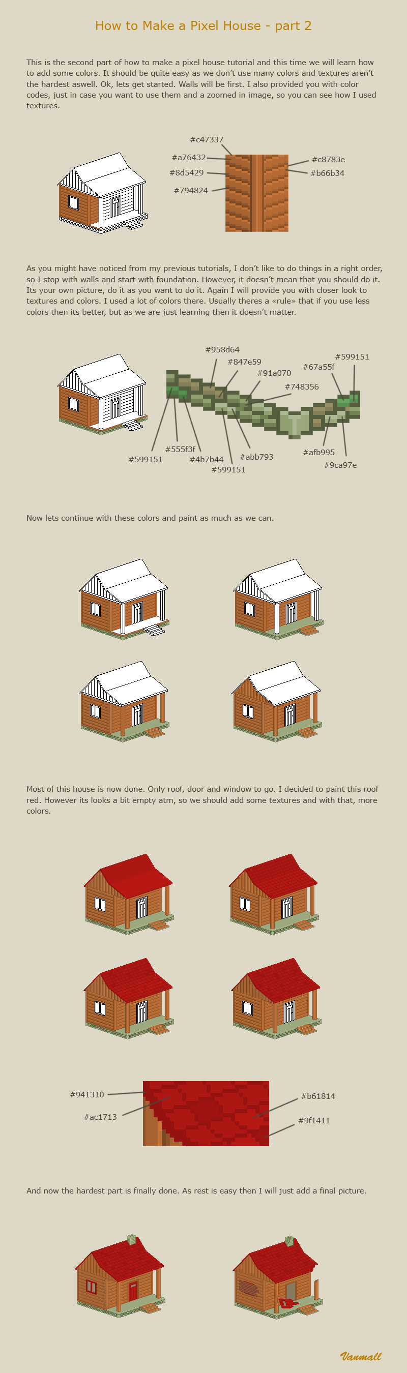 How to make a pixel house 2