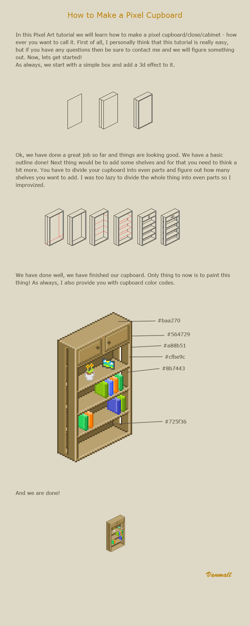 How to make a pixel cupboard
