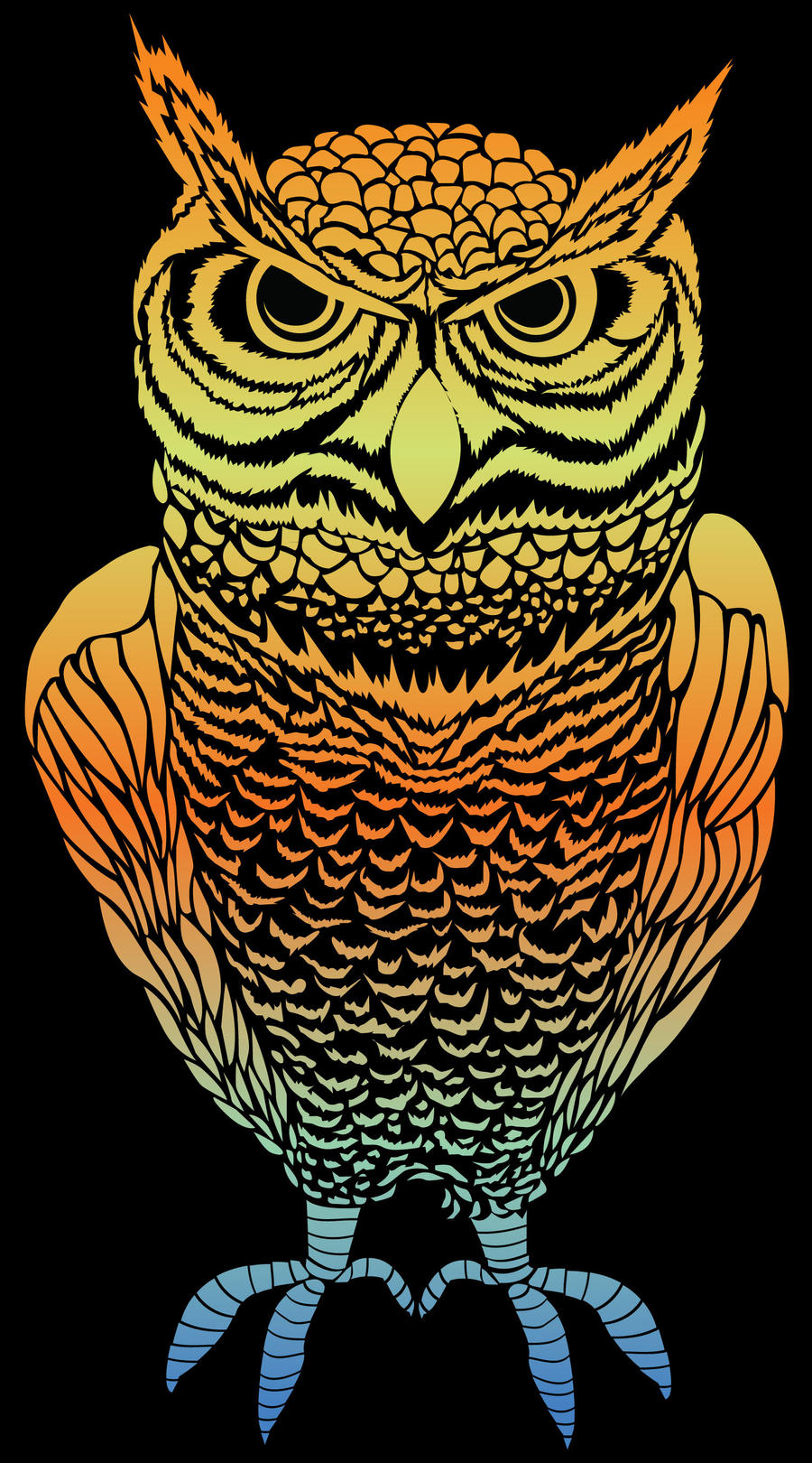 Technicolor Owl