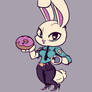 Amber Hare Robobunny with Donut