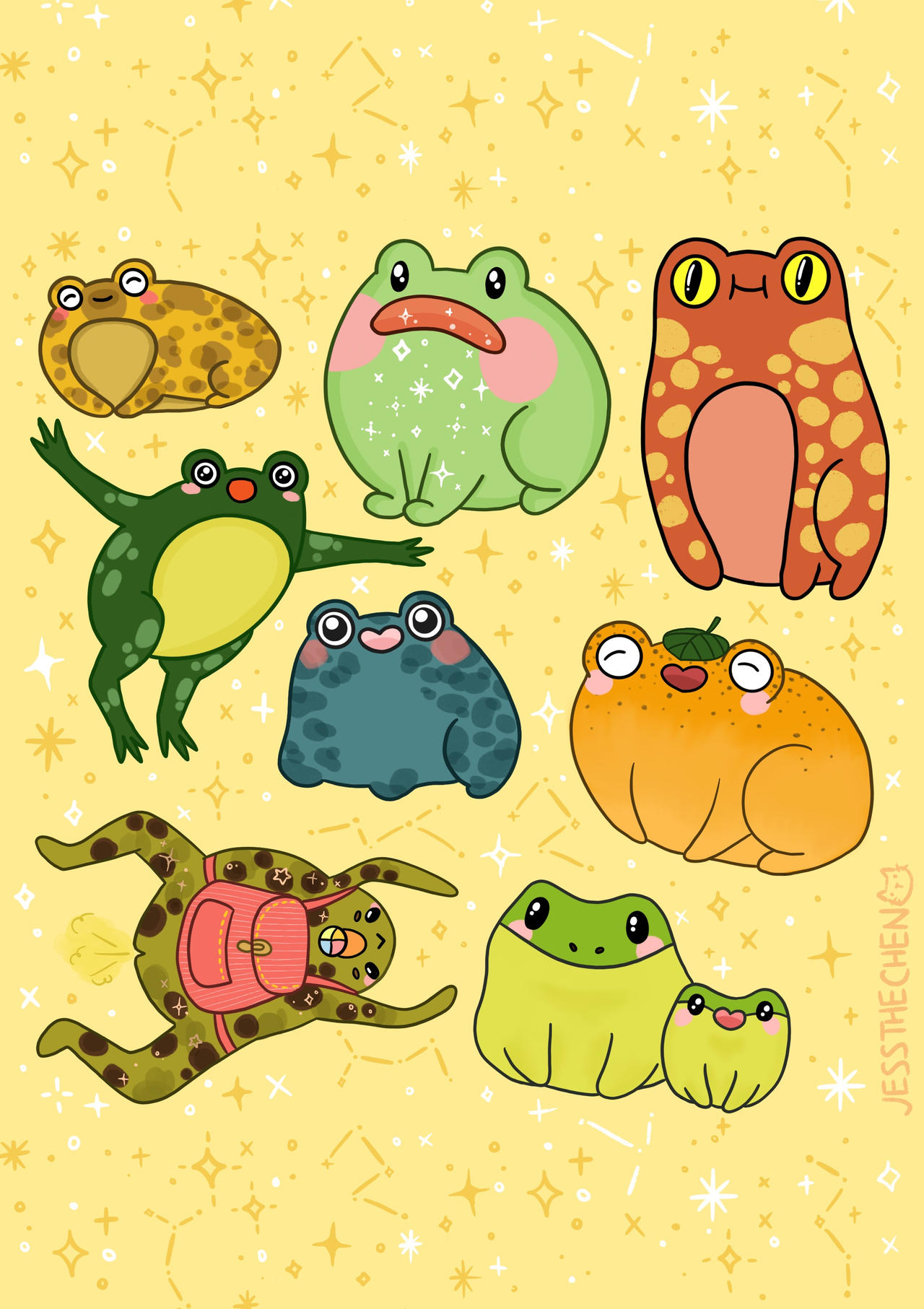 Frogs by jessthechen on DeviantArt