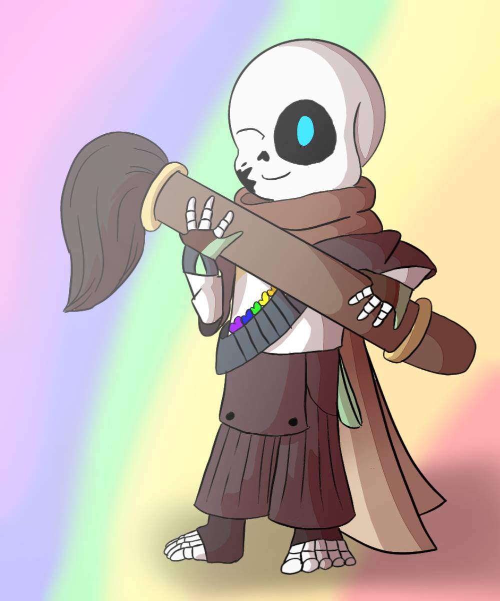 Ink Sans (new design) by yzahanimator02 on DeviantArt