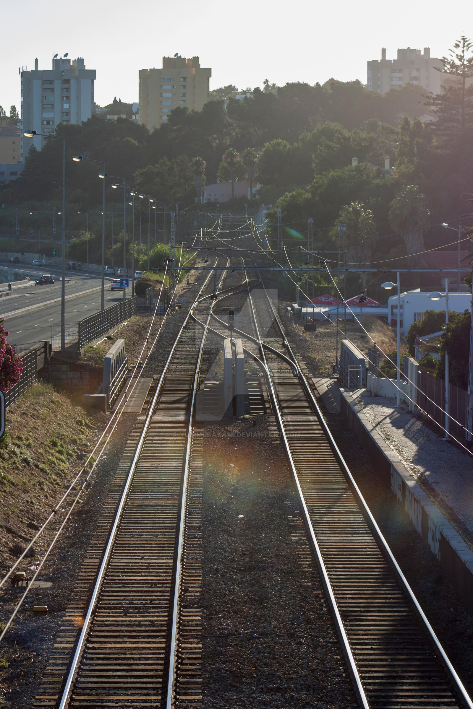 Train Tracks Cascais Line Caxias Station By Yurimurakami On DeviantArt train-tracks-cascais-line-caxias-station-by-yurimurakami-on-deviantart