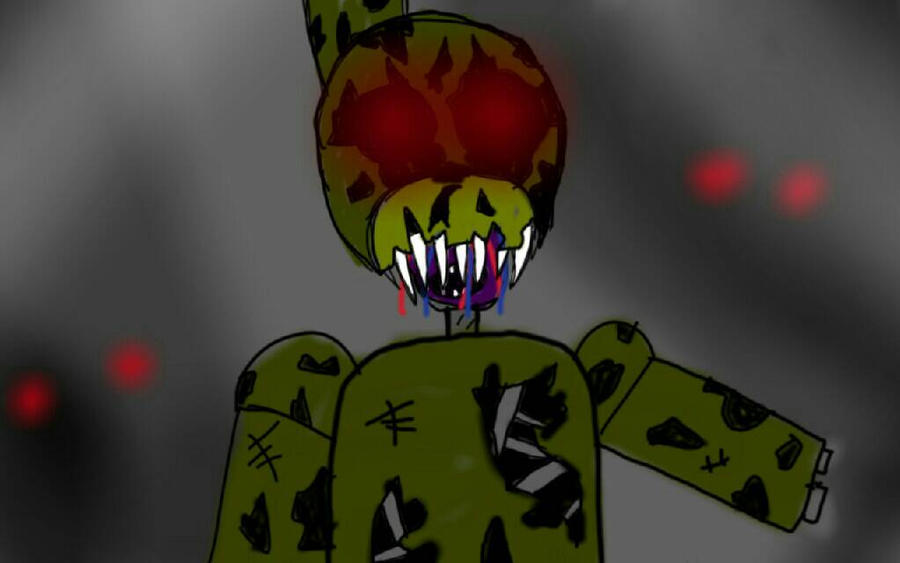 Nightmare Springtrap - modelmade a freddy model in roblox what do you guys five