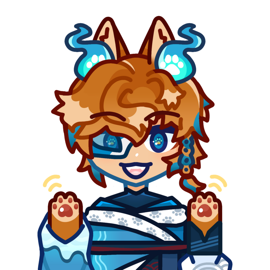 Wave emote commission by dakuchanismynamebruh on DeviantArt