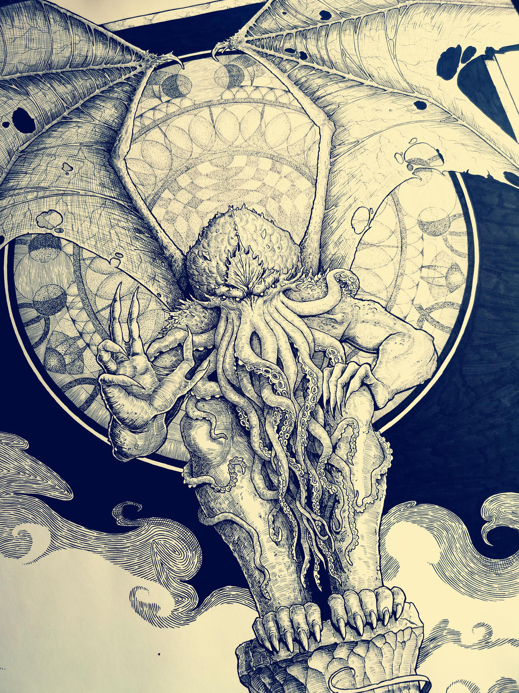 Cthulhu in progress. by DK13Design on DeviantArt