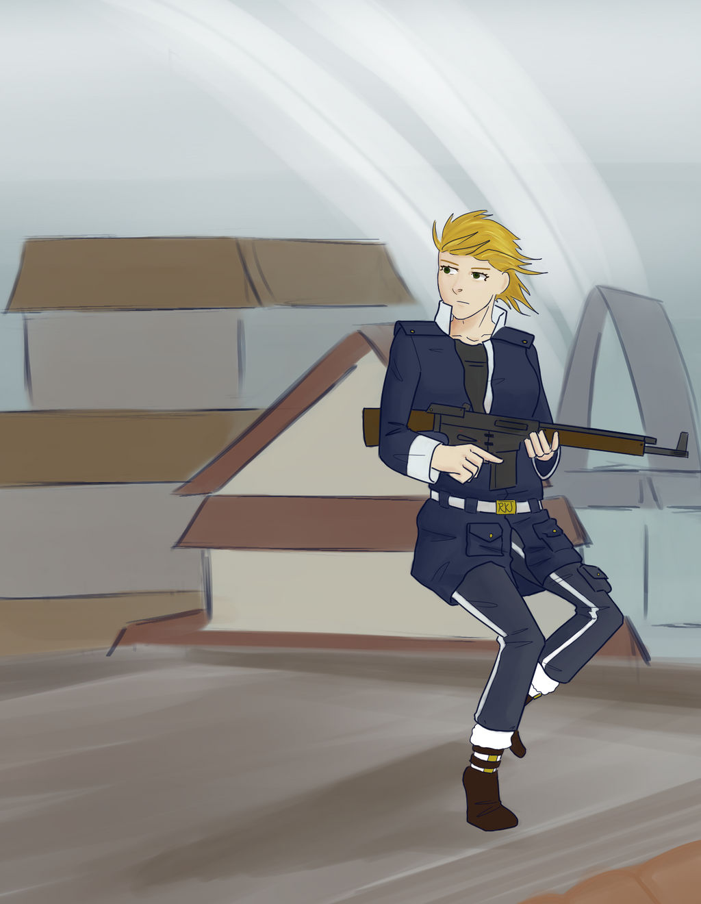 Rooftop Chase by Ravajava on DeviantArt