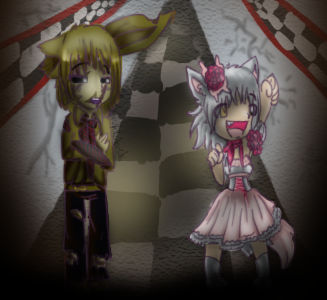 Mangle and Springtrap by Kikato-chi on DeviantArt