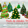 Pack de Arboles de navidad Png ~*~