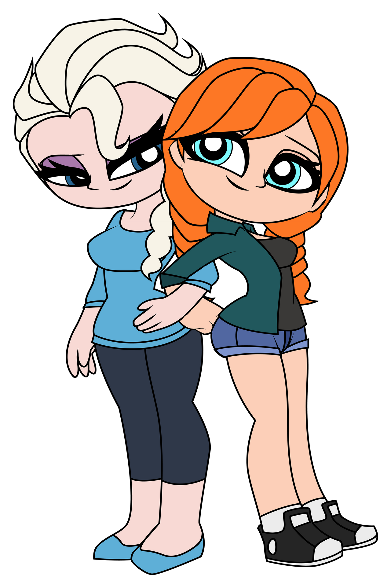 Anna Ralph Rhd Wreck-It Ralph 2 - MINI Anna and Elsa by Rainheart94 on DeviantArt