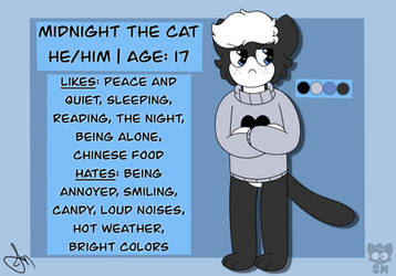 Midnight the Cat (REFERENCE SHEET)