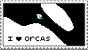 I Heart Orcas Stamp