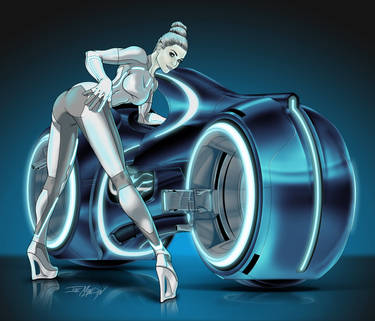 Light Cycle Pin-Up