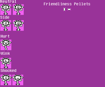 Pixilart - Flowey Undertale battle sprites by EmoCasper12