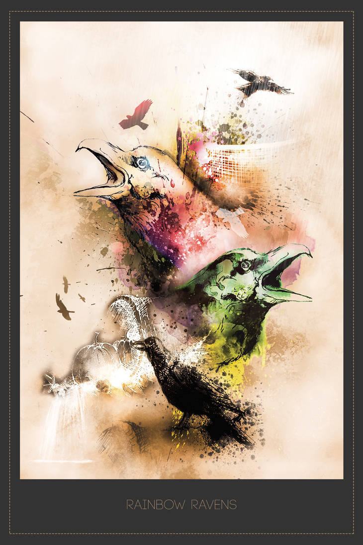 Rainbow Ravens by eclipse79 on DeviantArt
